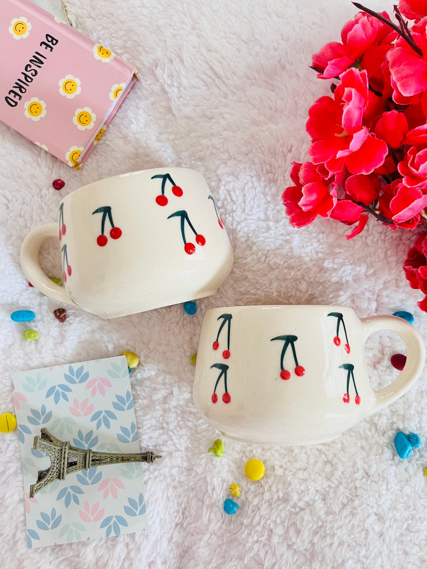 Red Cherry Cute - Handmade Ceramic Mug