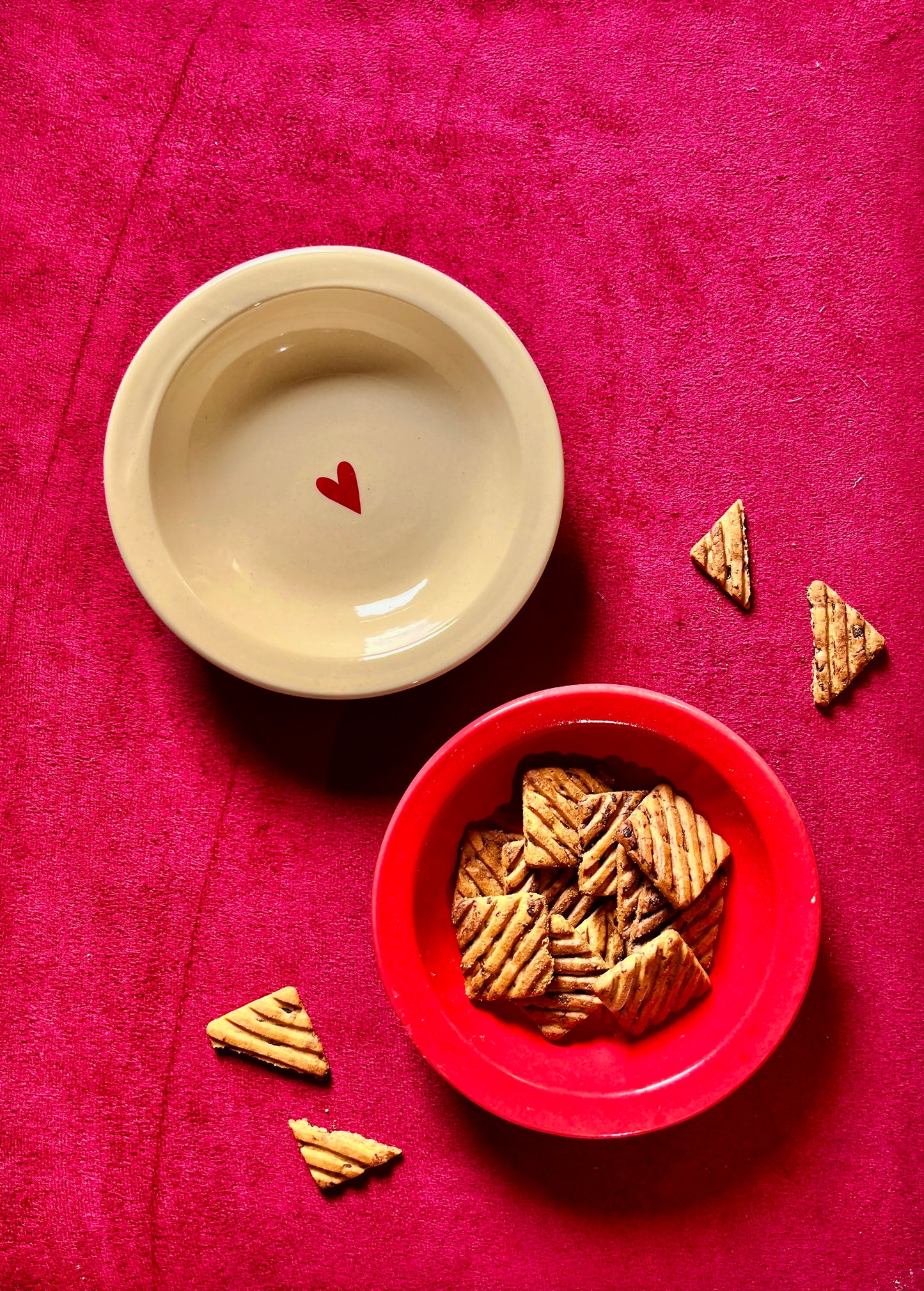 White Heartful Serve Ceramic Pasta Plates - Ceramic Handmade Plater