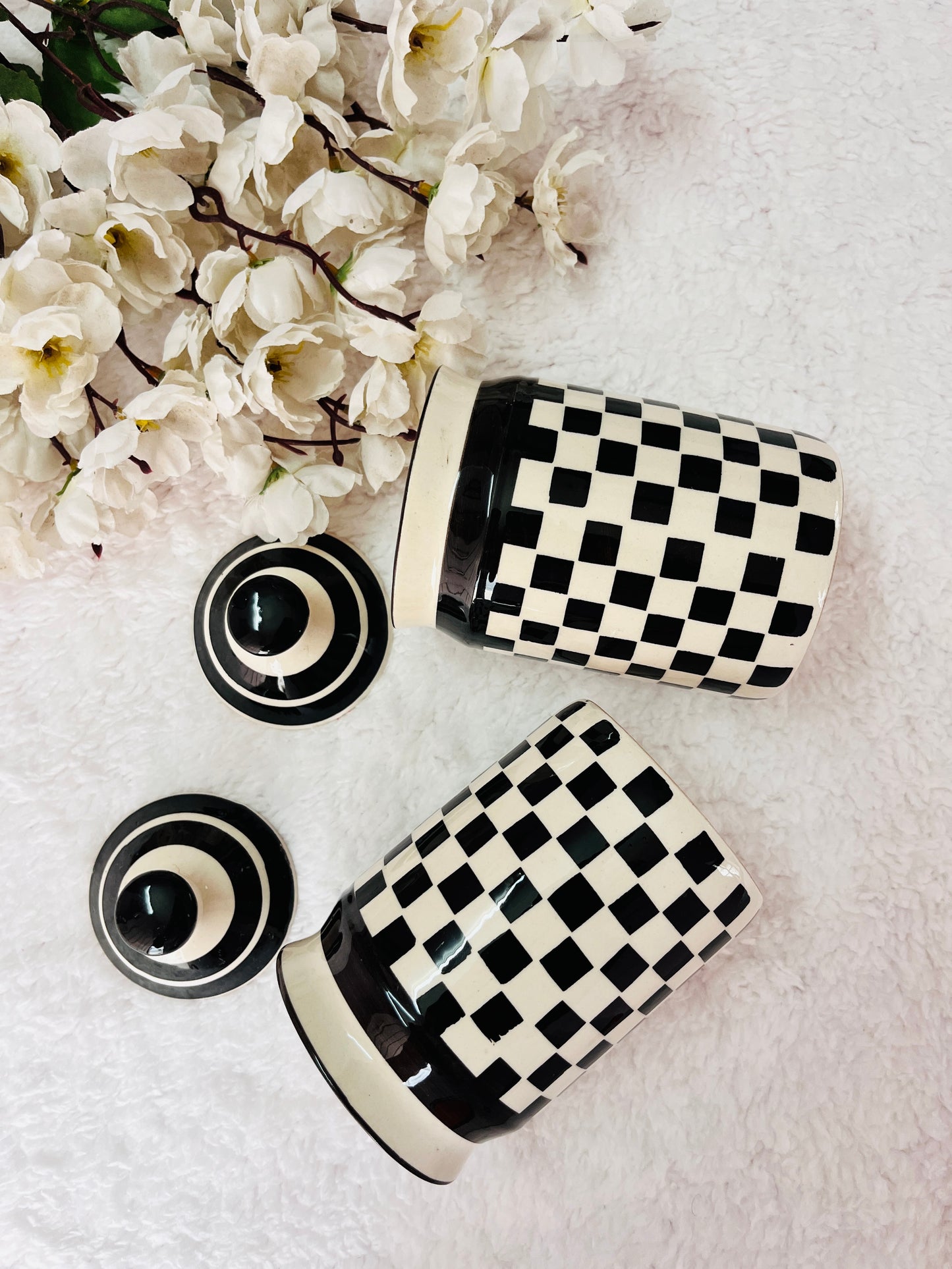 Monochrome Checkmate Jar