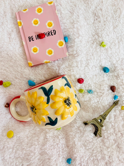 Sunflower Mug- Best Handmade Coffee mugs