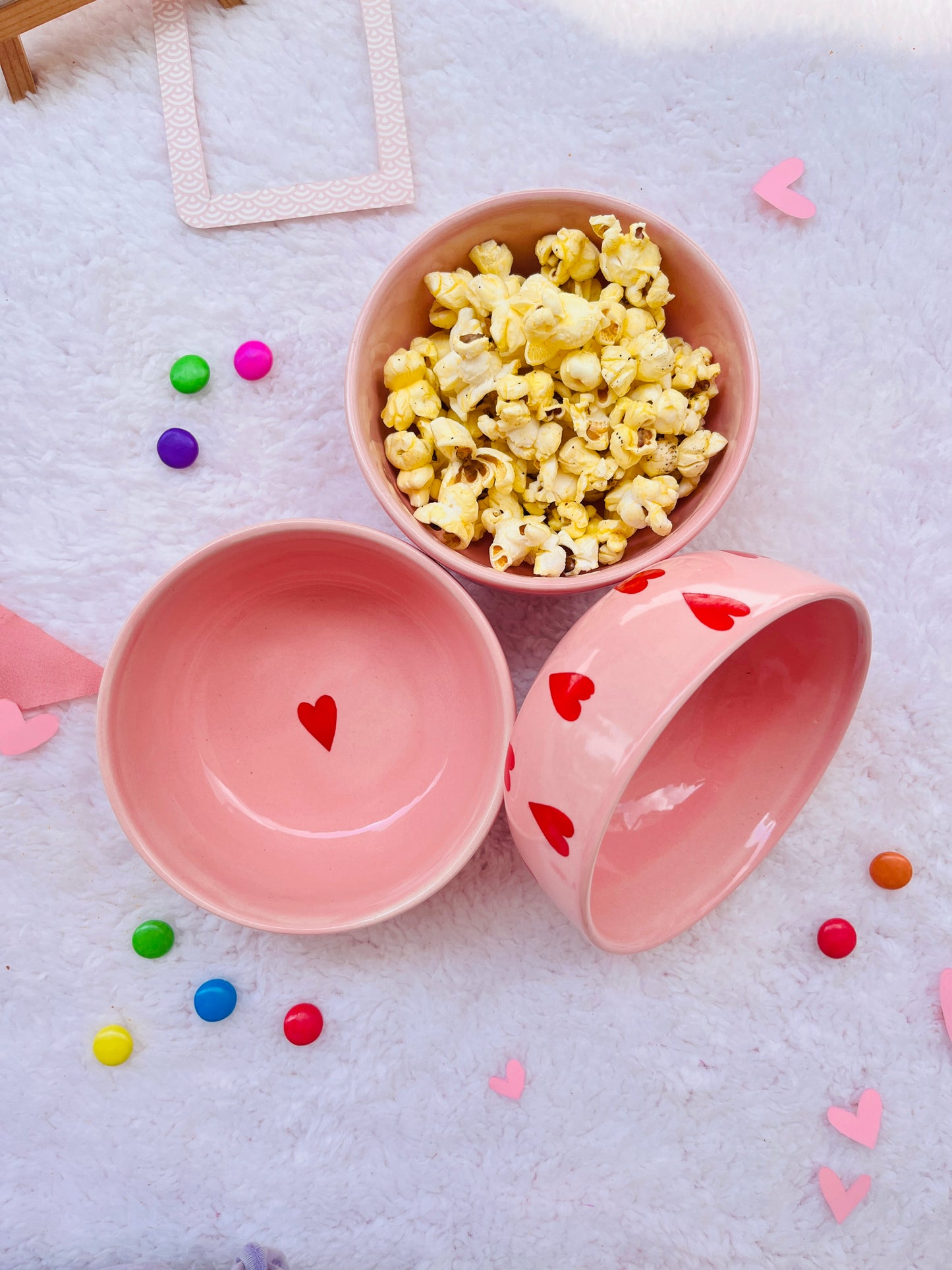 Pink Sweetheart- Handmade Ceramic Bowl (Small)