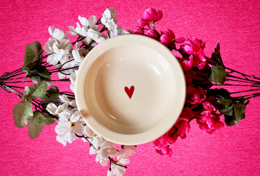 Heartful Serve Ceramic Pasta Plates