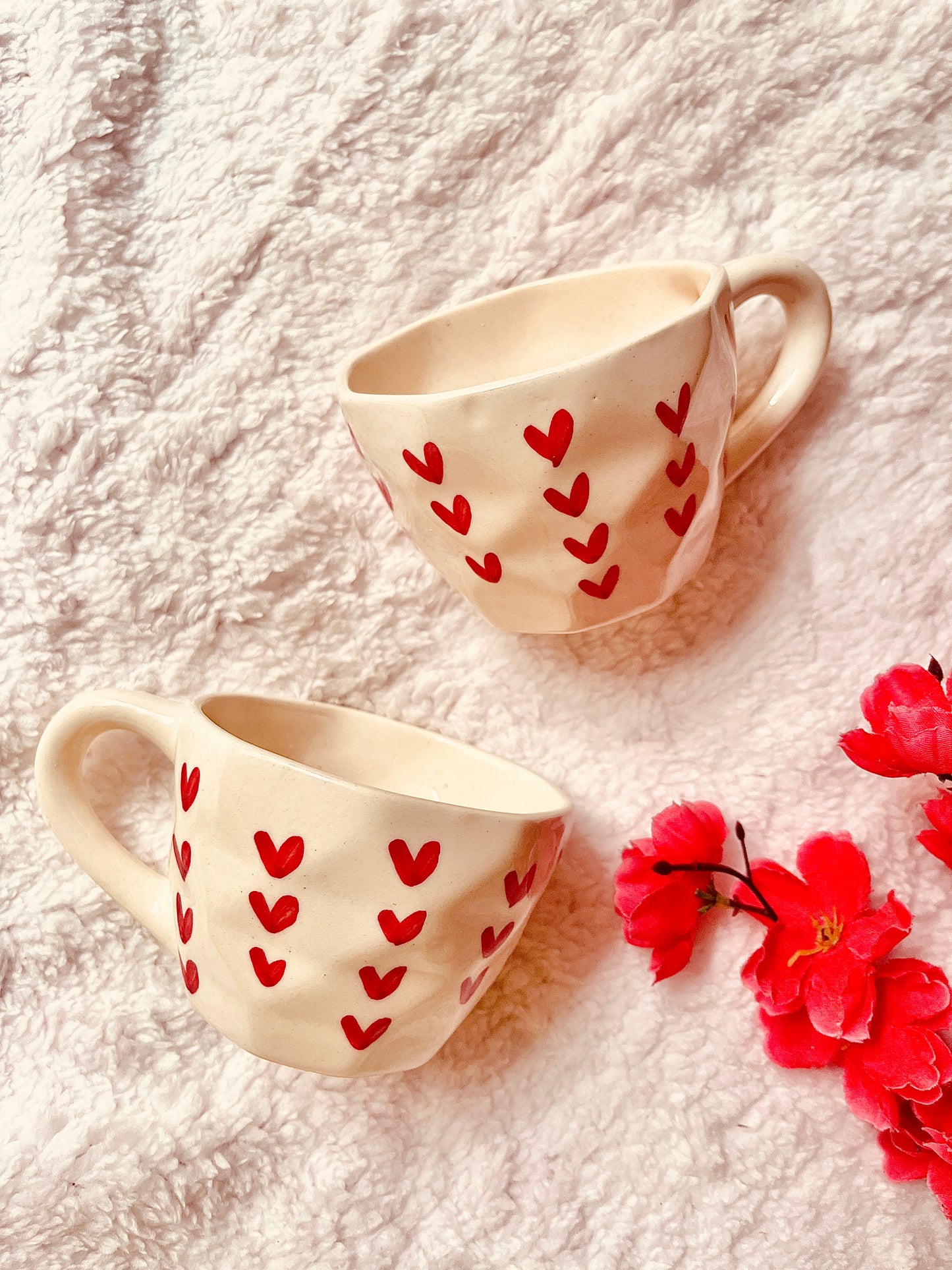 Red Heartfall Mugs