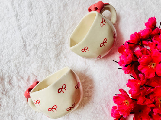 Pink Bow Love Mug
