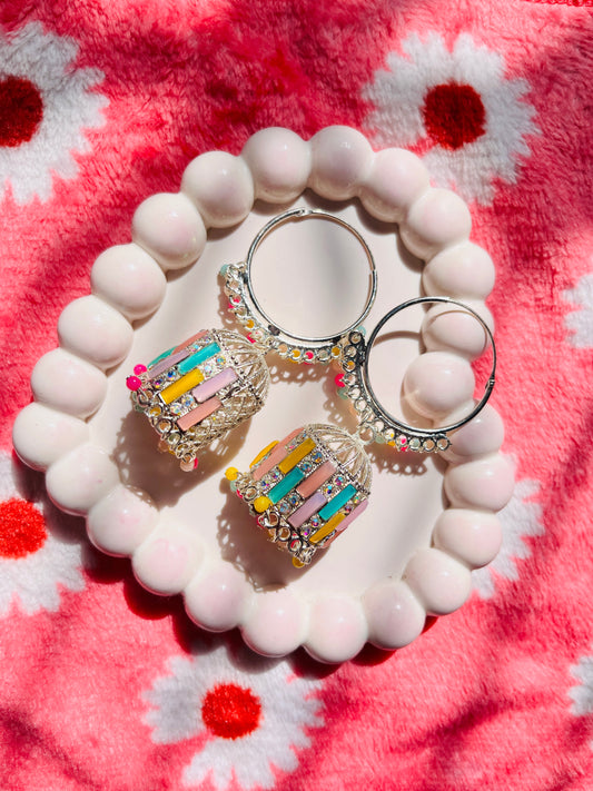 Heart Bubble Bead Ceramic Jewellery Tray