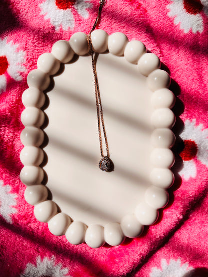 Bubble Bead Oval Ceramic Jewellery Tray