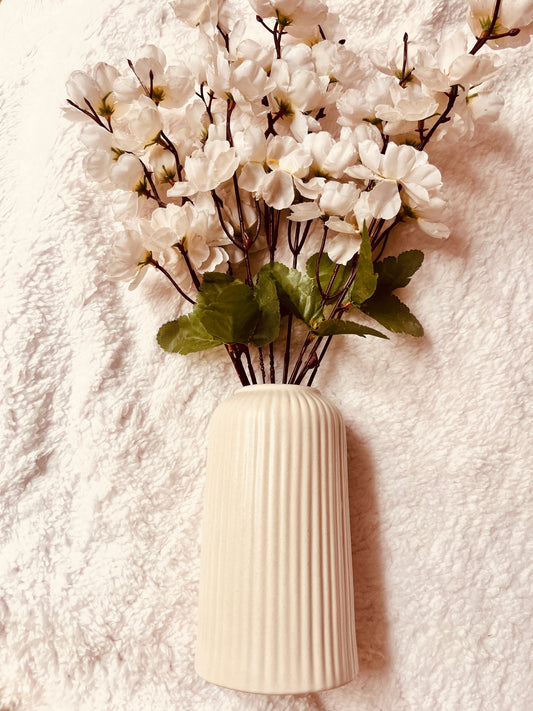Minimalist Ribbed Vase