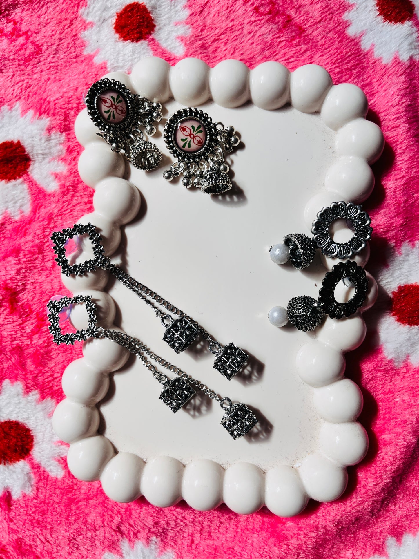 Pearl Cloud Ceramic Jewellery Tray